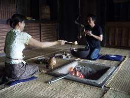 お茶席の様子